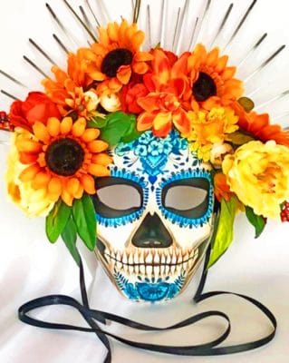 Sugar Skull paint by numbers