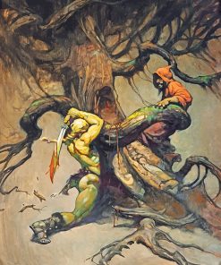 Frank Frazetta Art Work Paint by number