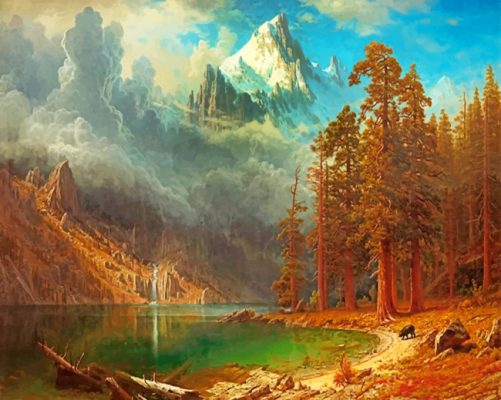 Albert Bierstadt paint by numbers