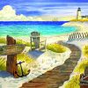 Beach Boardwalk Paint by numbers