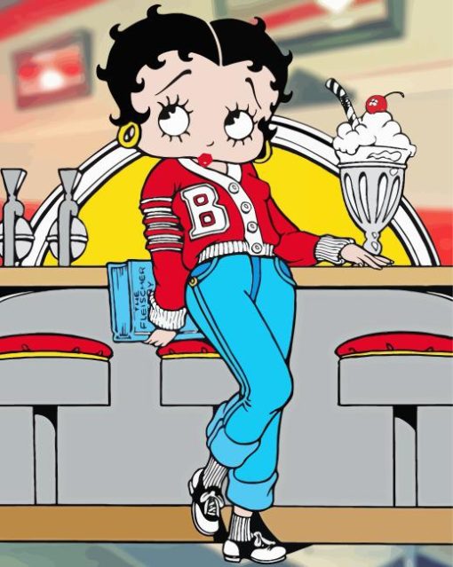 Betty Boop Paint By Numbers