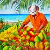 Fruits Seller Paint by numbers