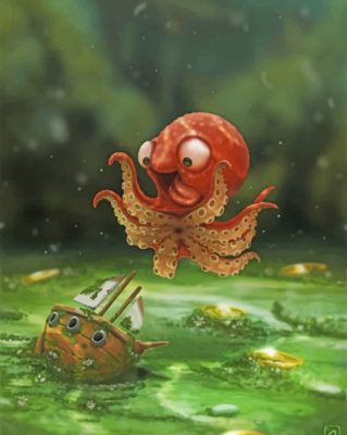 cute-baby-kraken-paint-by-number