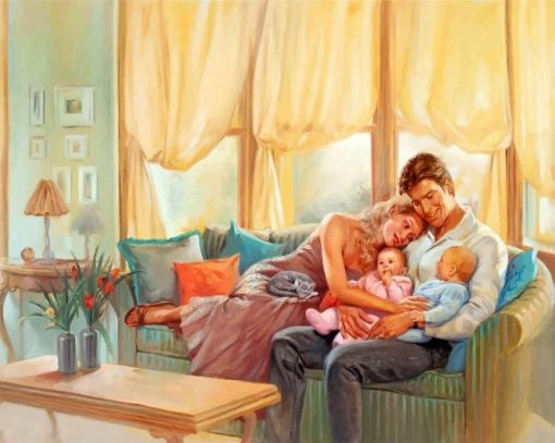 Happy Family paint by numbers