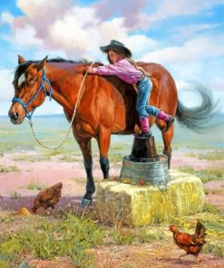 little-cowgirl-paint-by-number