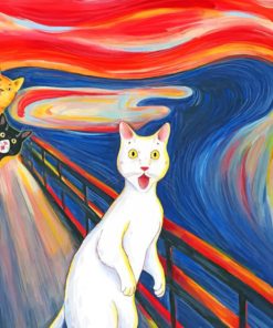 the-scream-cats-paint-by-numbers