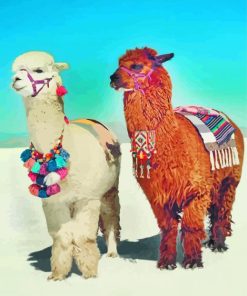 Aesthetic Llamas Paint by numbers