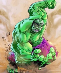 Superhero Hulk Paint by numbers