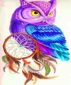 purple-owl-paint-by-numbers