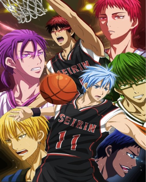 Kurokos Basketball Players Paint by numbers