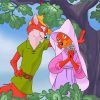 Robin Hood And Marian Love Paint by numbers