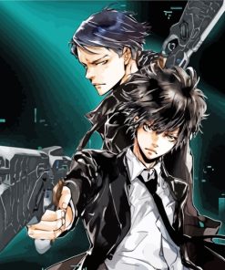 Shinya Kogami And Nobuchika Ginoza Paint by numbers