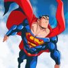 Superman Superhero Paint by numbers