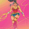 Wonder Woman paint by numbers