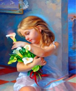 girl-holding-flowers-paint-by-numbers