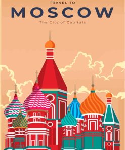 Moscow Russia Paint by numbers