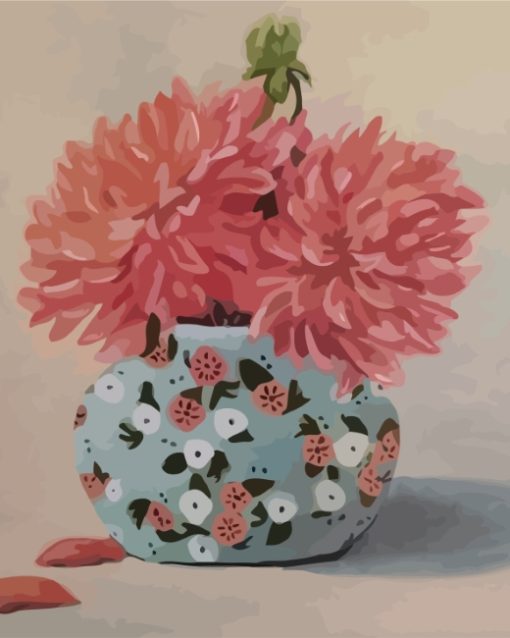 pink-chrysanthemum-in-a-vase-paint-by-numbers