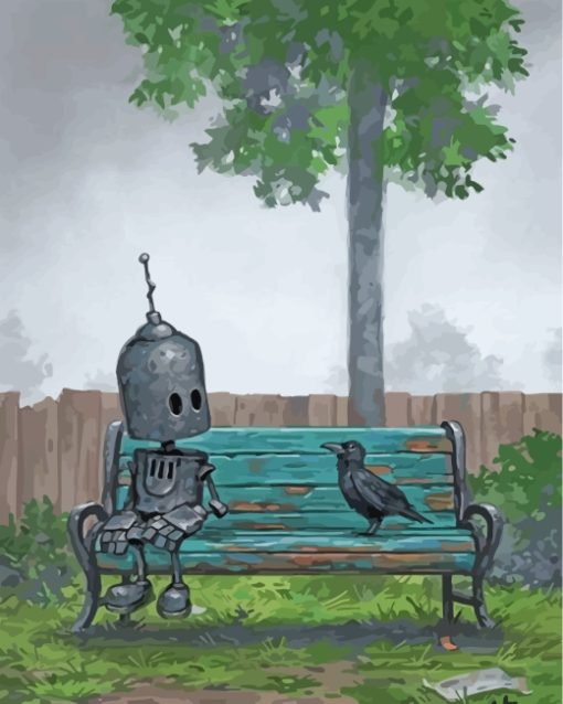 robot-and-his-new-friend-paint-by-numbers