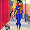 Batgirl Boston Terrier Paint by numbers