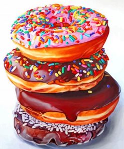 Doughnuts-paint-by-number