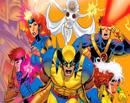 X Men The Animated Series paint by number