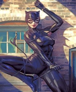 cat woman paint by number