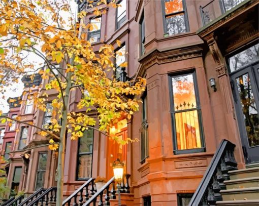 autumne Brownstone paint by numbers