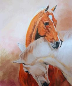 Couple Horses Art Paint By Numbers