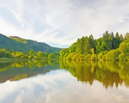 Derwentwater Landscape Paint By Number