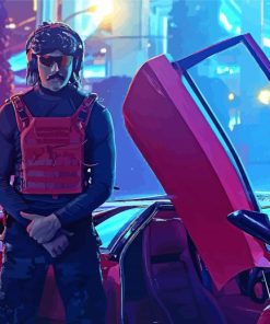 Dr Disrespect With Car Paint By Number