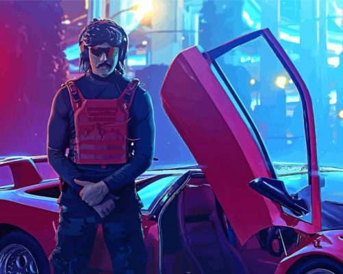 Dr Disrespect With Car Paint By Number