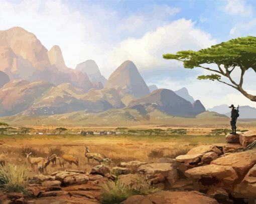 Mountains Of Africa Paint By Number