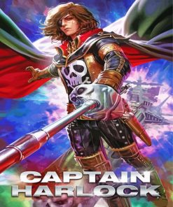 Space Pirate Captain Harlock Poster Art Paint By Number