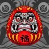 The Chinese Daruma Doll Paint By Numbers