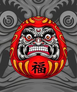 The Chinese Daruma Doll Paint By Numbers