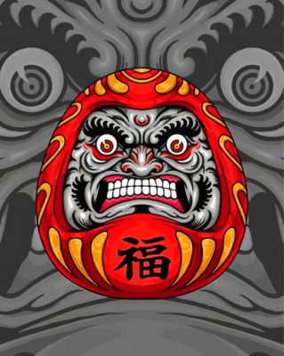 The Chinese Daruma Doll Paint By Numbers