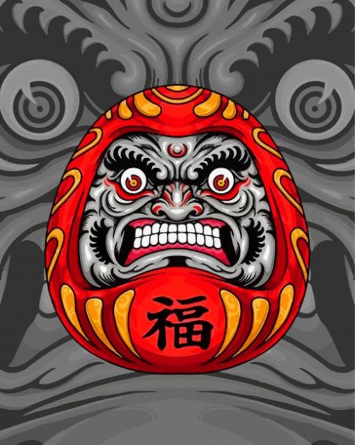 The Chinese Daruma Doll Paint By Numbers