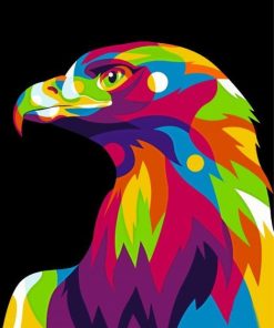 Eagle Head Pop Art Paint By Number