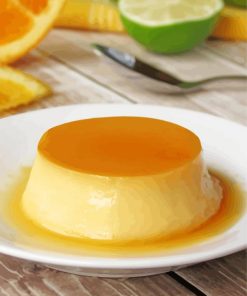 Flan With Lemon Paint By Number