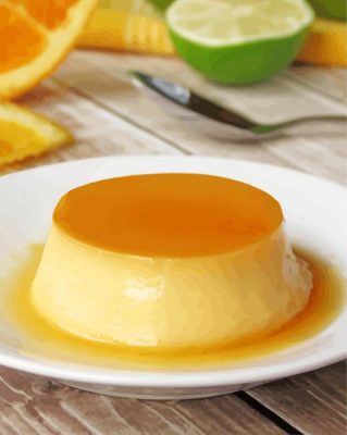 Flan With Lemon Paint By Number