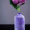 Purple Flower In Vase With Grey Background Paint By Numbers