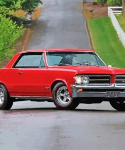 Red 1964 GTO Paint By Numbers