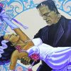 The Bride Of Frankenstein Wedding Paint By Number