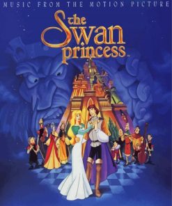 The Swan Princess Animated Movie Poster Paint By Number