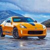 Yellow Nissan 370 Z Paint By Numbers