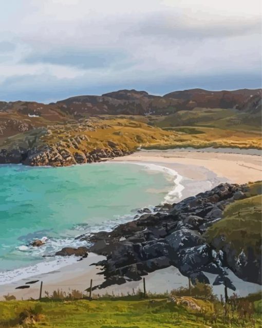 Achmelvich Bay Paint By Numbers