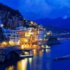 Amalfi Coast At Night Paint By Numbers