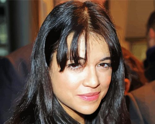 American Actress Michelle Rodriguez Paint By Numbers