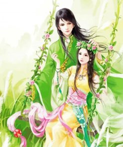 Anime Chinese Lovers Paint By Numbers