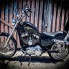 Black Harley 72 Motorcycle Paint By Numbers